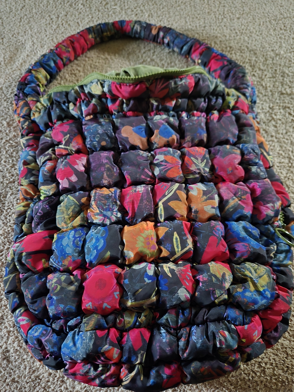 NATURAL LIFE Multicolor Floral Quilted Shoulder Purse - Picture 6 of 6